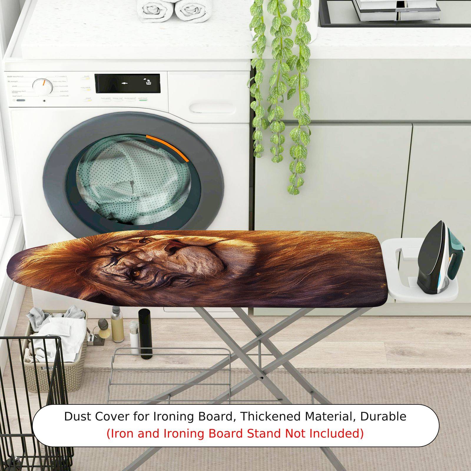 1-Piece Lion Animal King  Ironing Board Cover, Universal Size, Without Board