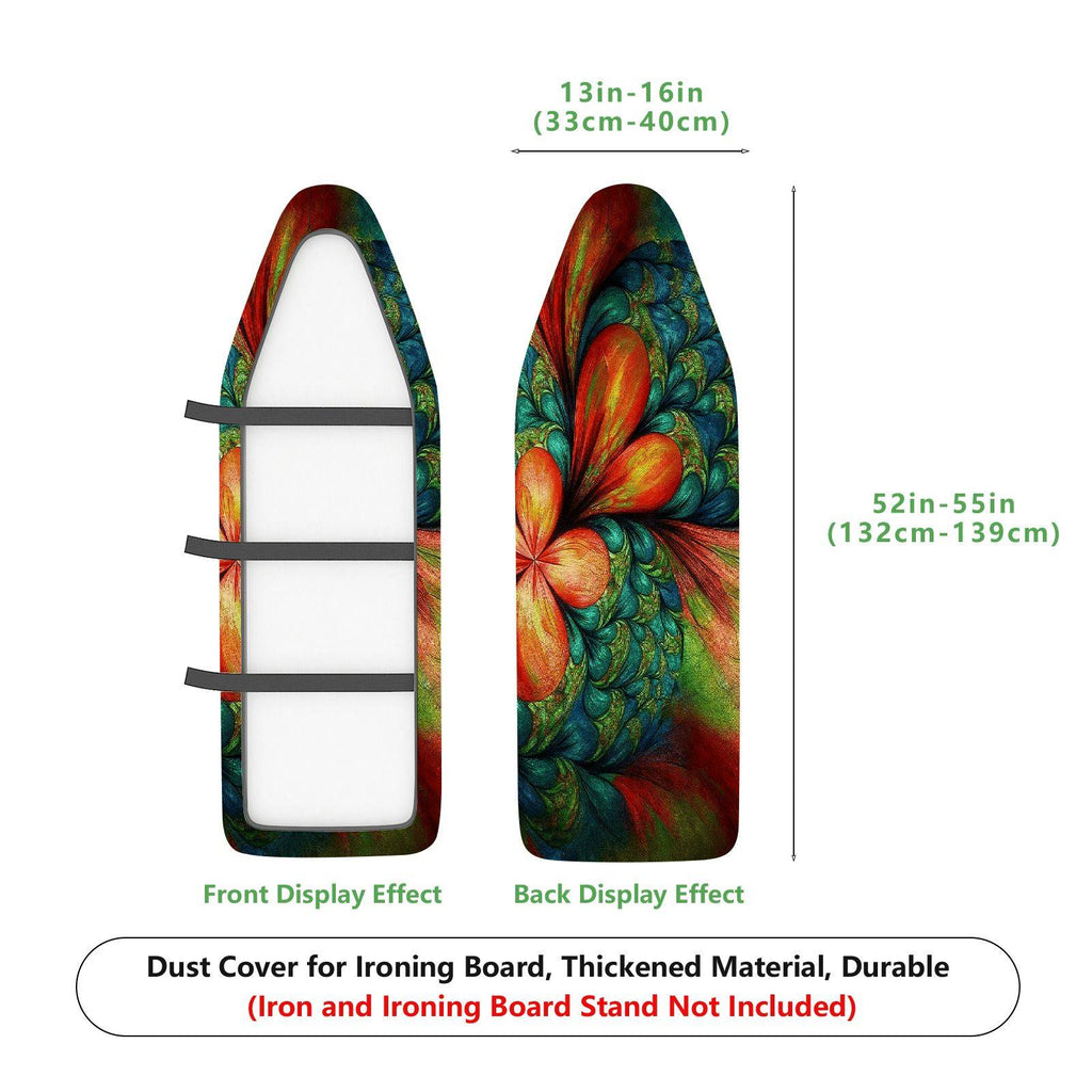 1-Piece Abstract Colorful Floral  Ironing Board Cover, Universal Size, Without Board
