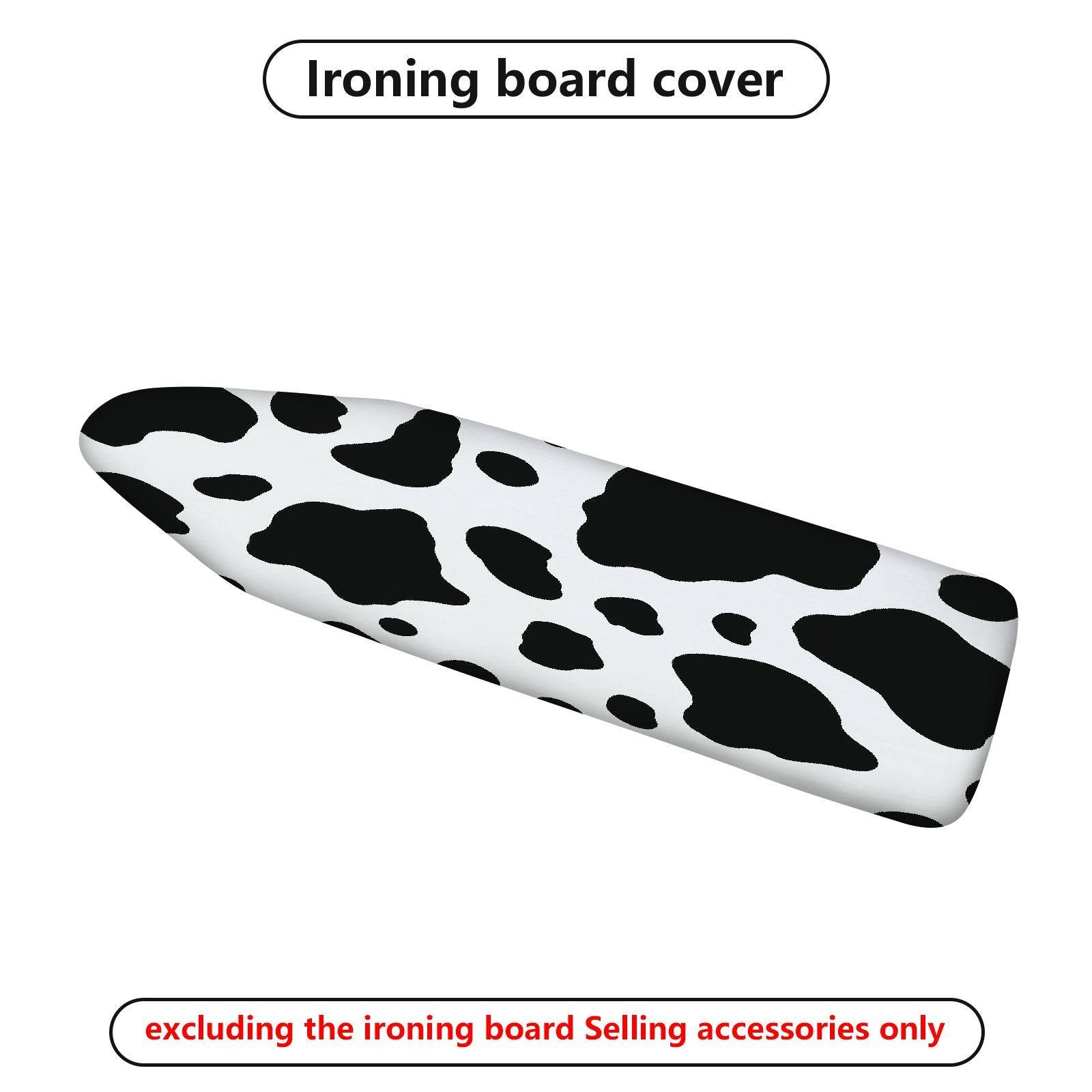 1-Piece Black White Animal Print  Ironing Board Cover, Universal Size, Without Board