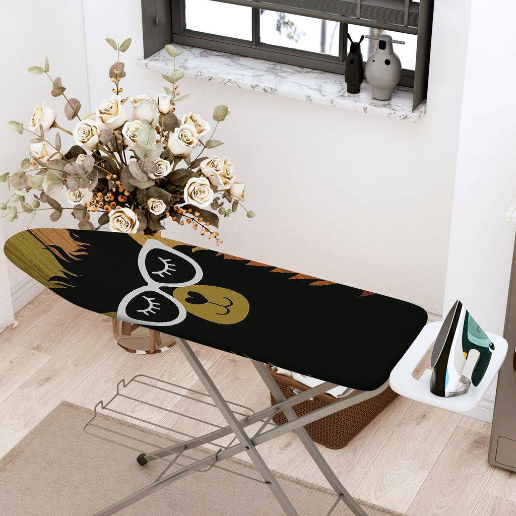 1-Piece Bear Sleepy Eyes Animal  Ironing Board Cover, Universal Size, Without Board