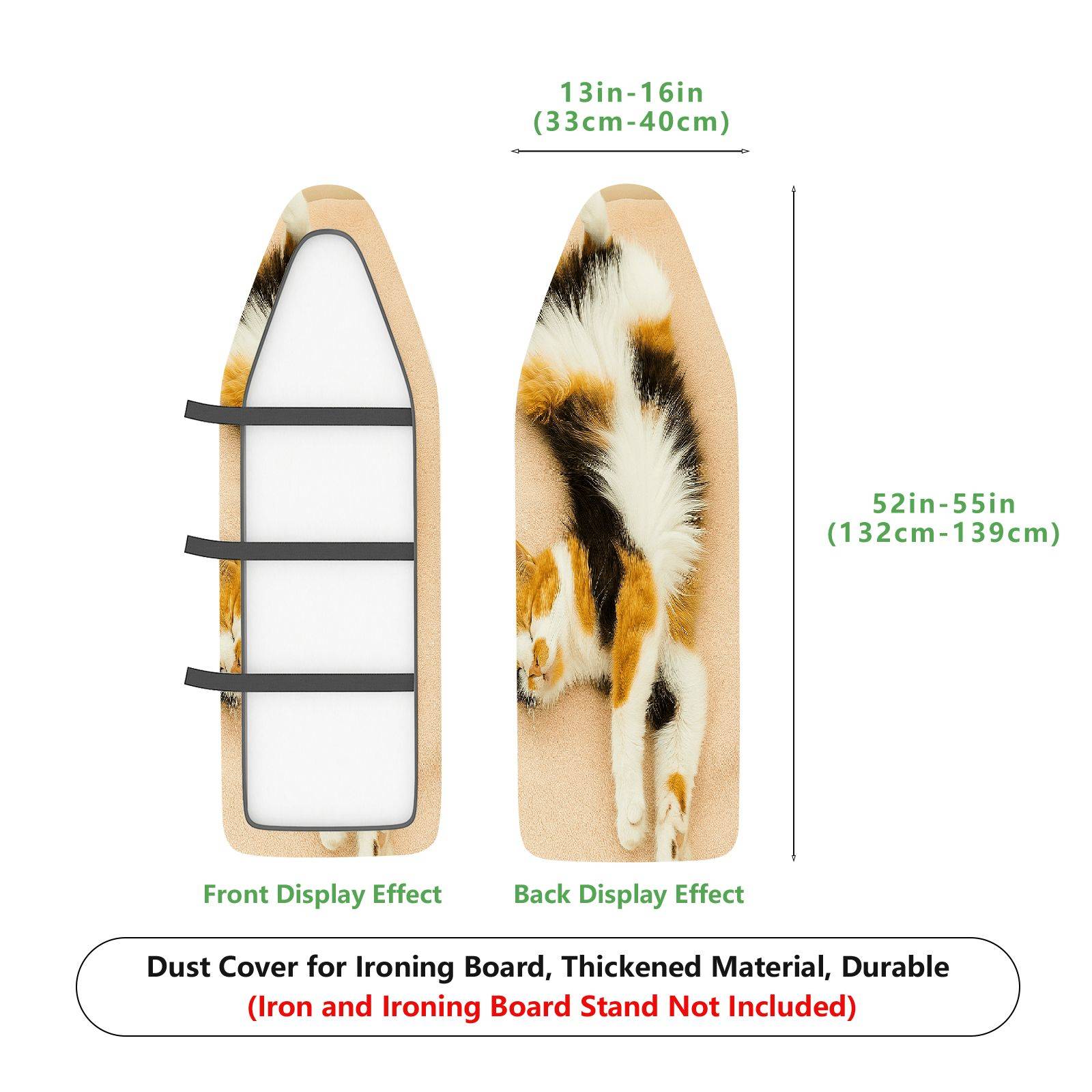 1-Piece Cat Figure Animal Relaxation  Ironing Board Cover, Universal Size, Without Board