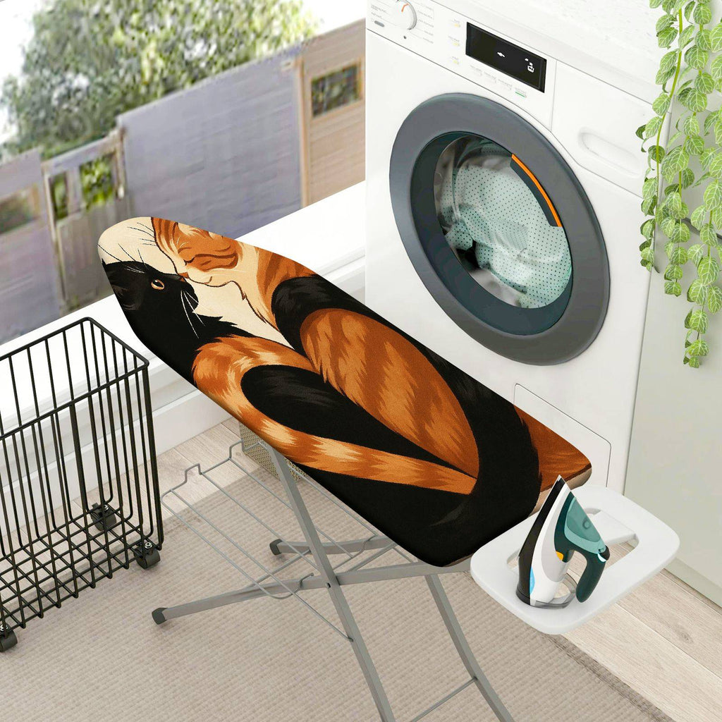 1-Piece Cat Pattern Artistic Animal  Ironing Board Cover, Universal Size, Without Board