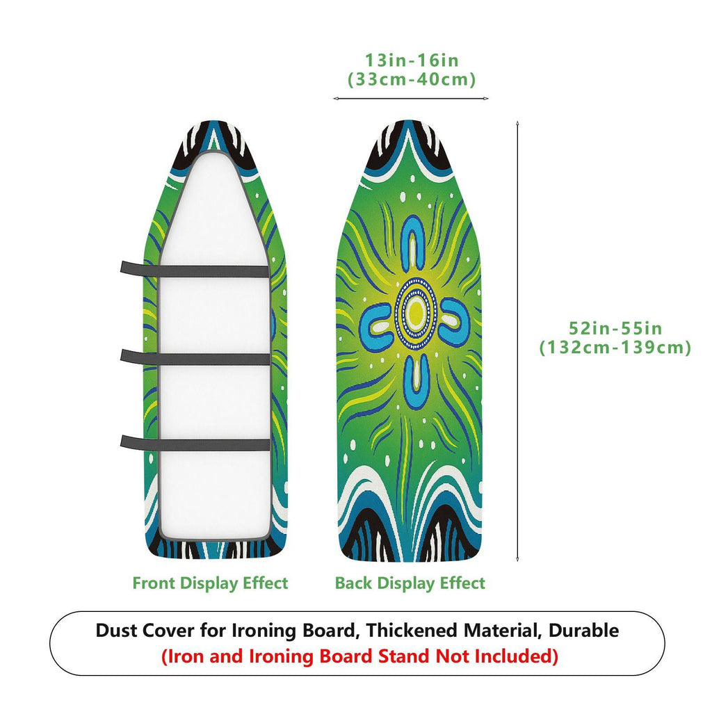 1-Piece Abstract Floral Geometric  Ironing Board Cover, Universal Size, Without Board