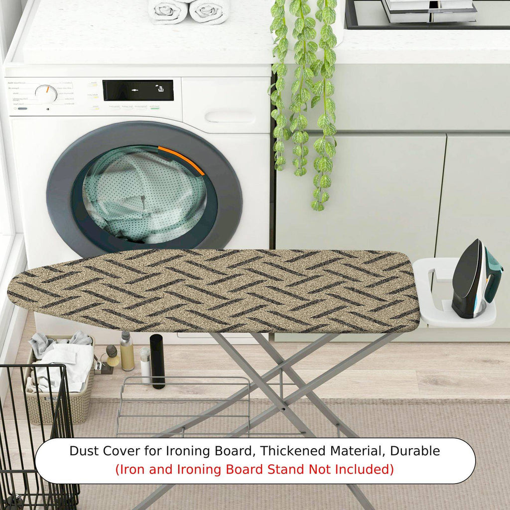 1-Piece Zigzag Pattern Beige Modern  Ironing Board Cover, Universal Size, Without Board