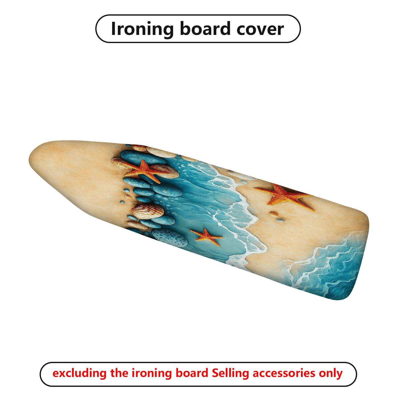 1-Piece Starfish Ocean Beach  Ironing Board Cover, Universal Size, Without Board
