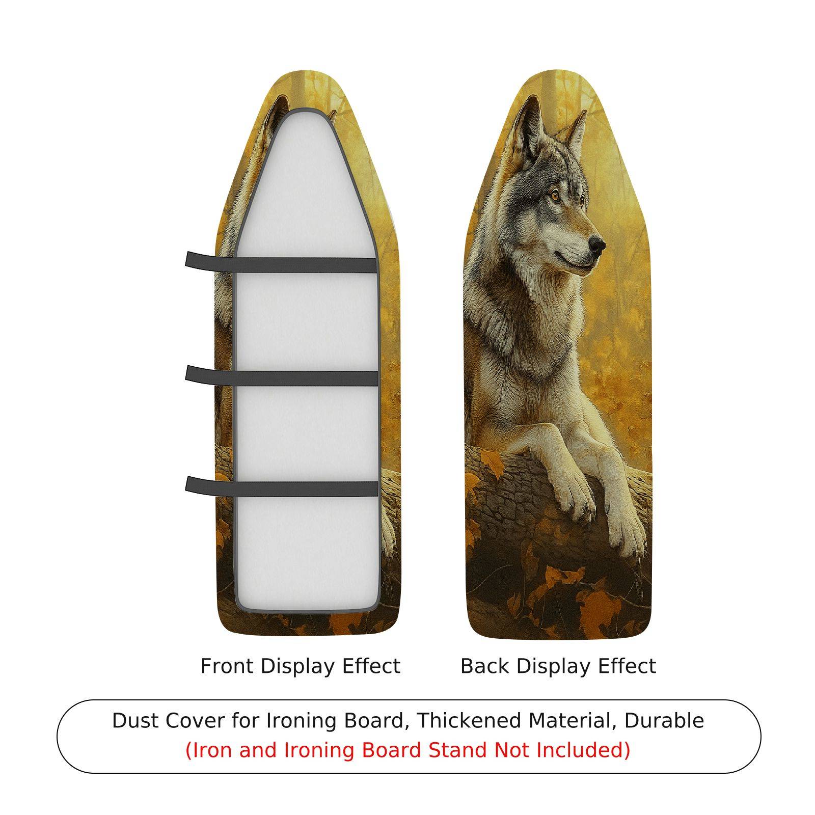 1-Piece Wolf Animal Nature  Ironing Board Cover, Universal Size, Without Board