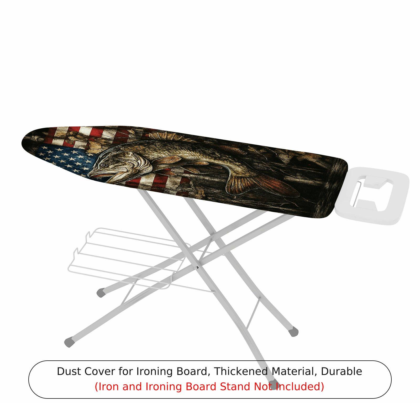 1-Piece American Fish Flag  Ironing Board Cover, Universal Size, Without Board