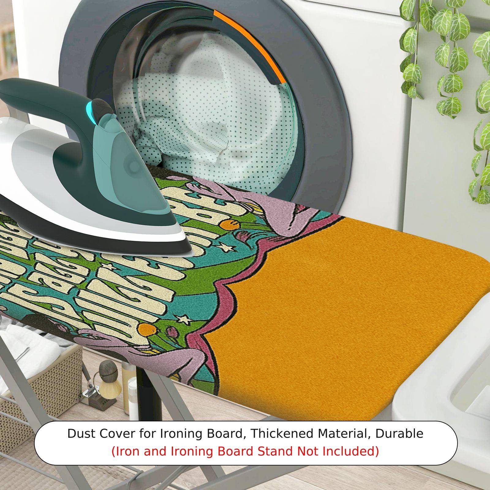 1-Piece Floral Colorful Retro  Ironing Board Cover, Universal Size, Without Board