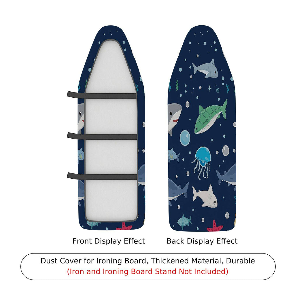 1-Piece Nautical Marine Ocean  Ironing Board Cover, Universal Size, Without Board
