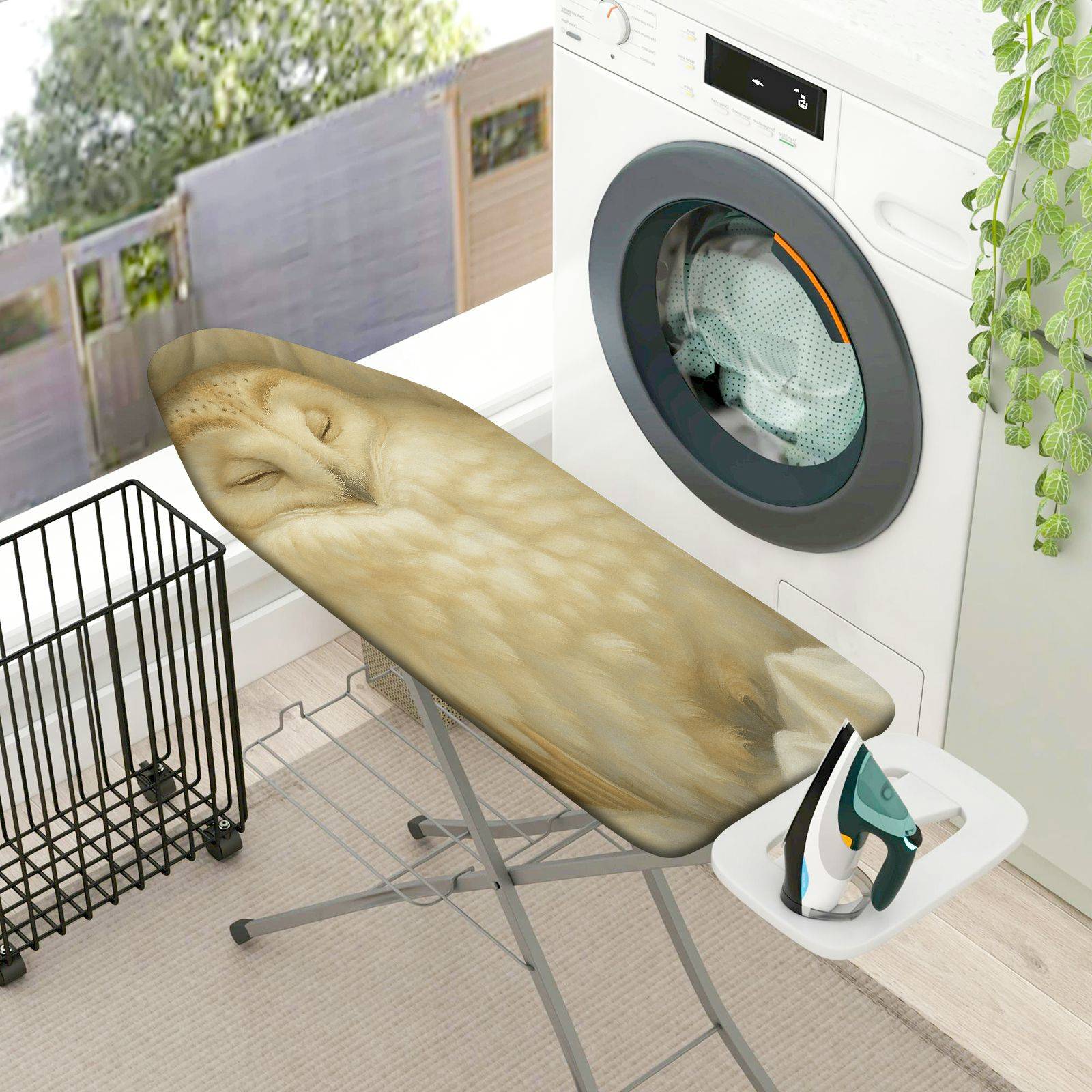 1-Piece Owl Animal Nature  Ironing Board Cover, Universal Size, Without Board