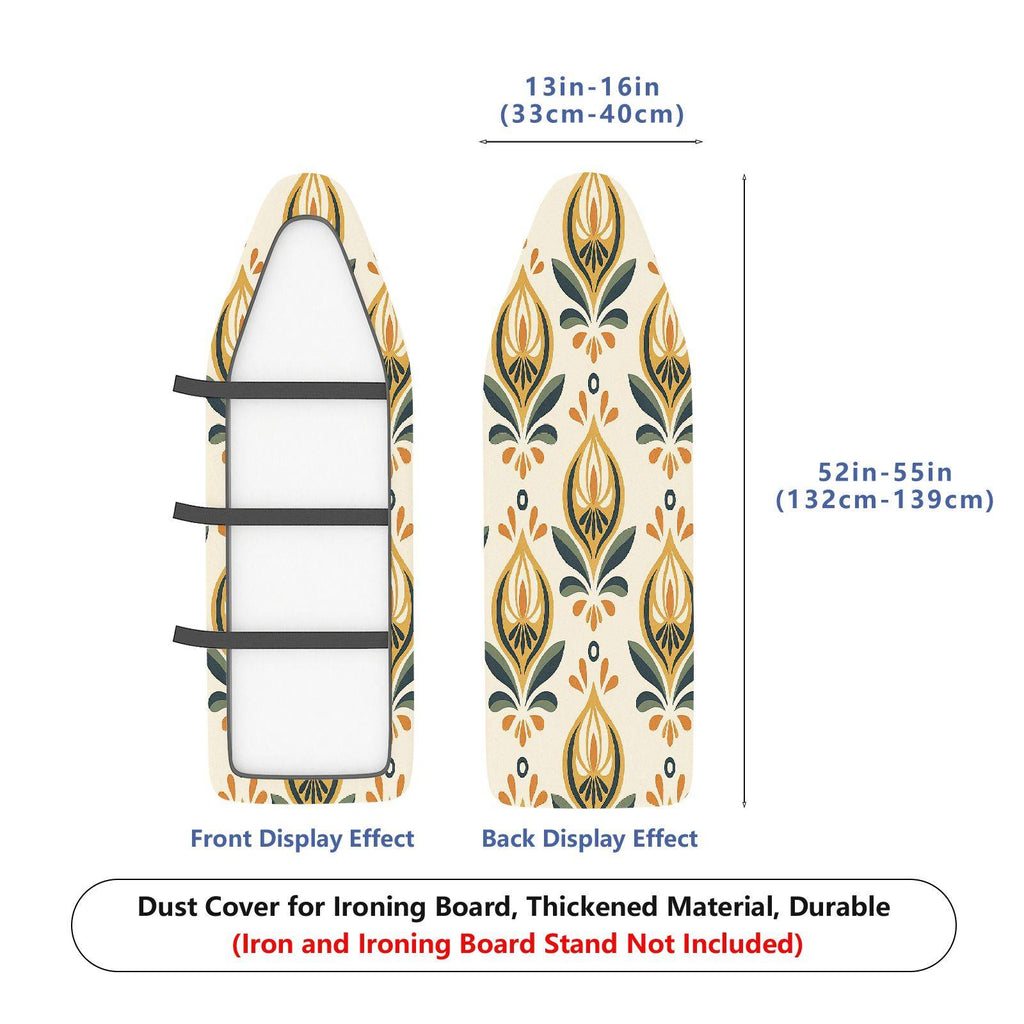 1-Piece Iron Art Floral Retro  Ironing Board Cover, Universal Size, Without Board