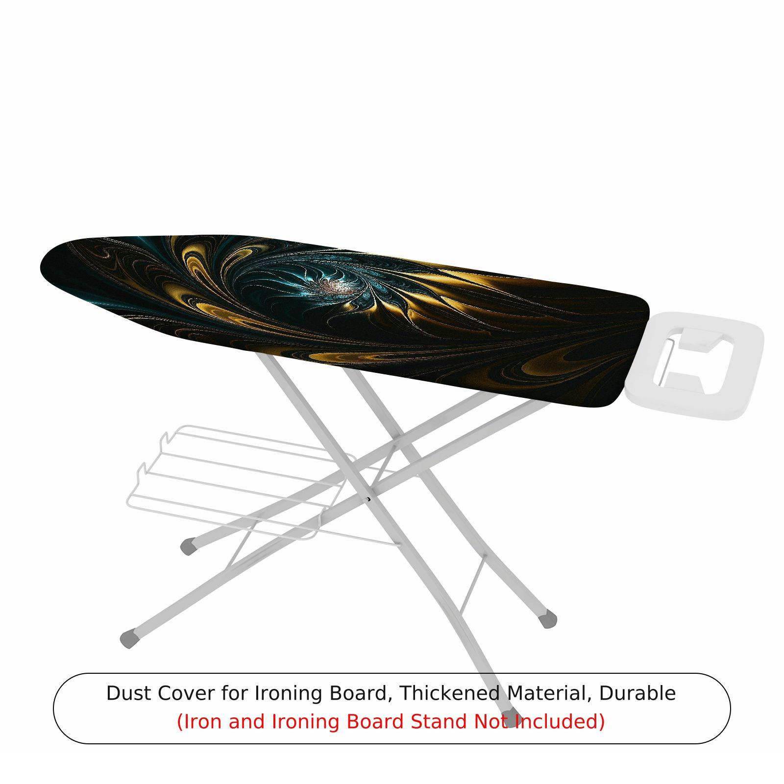 1-Piece Abstract Swirl Art Elegant  Ironing Board Cover, Universal Size, Without Board