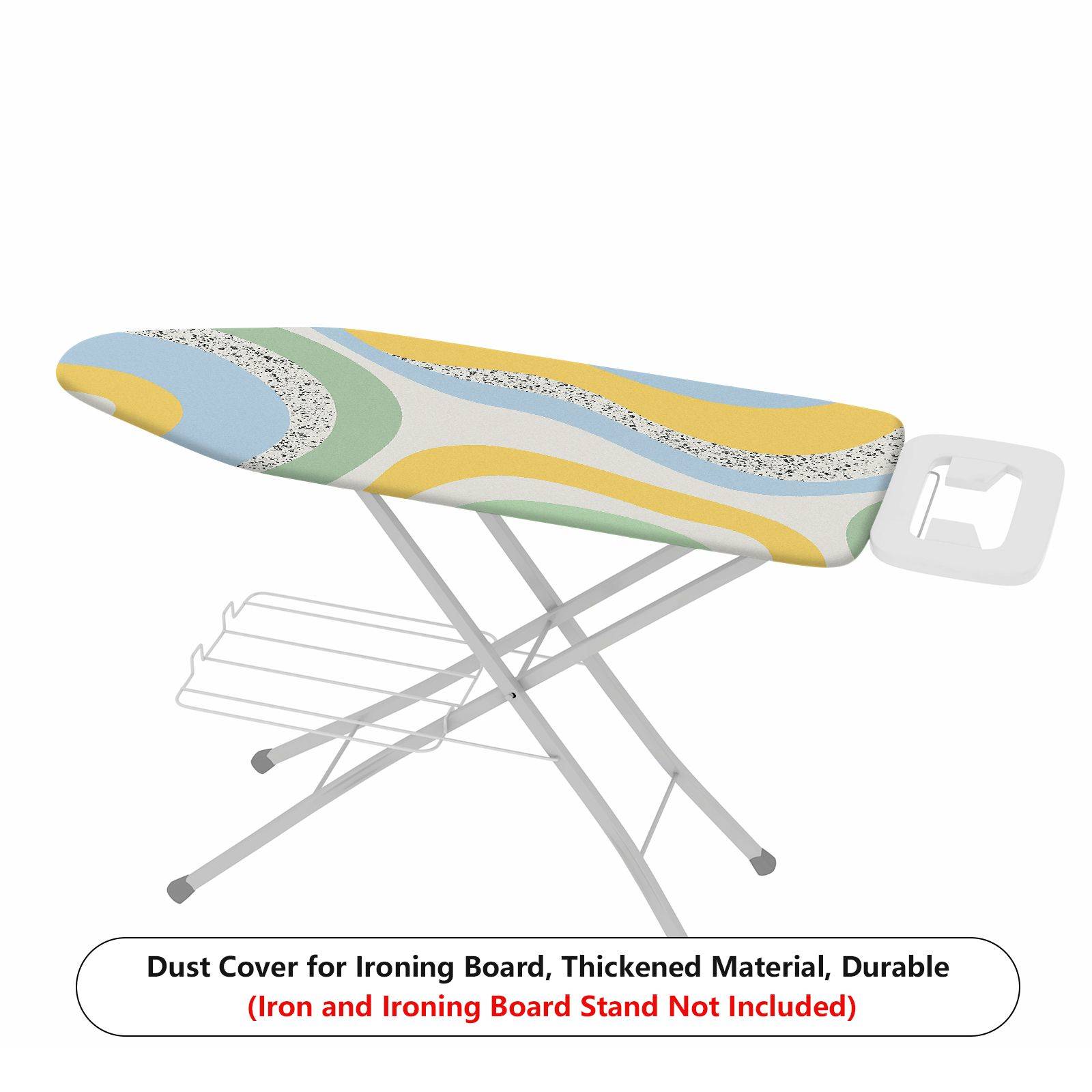 1-Piece Abstract Wave Pattern Pastel Color Modern  Ironing Board Cover, Universal Size, Without Board