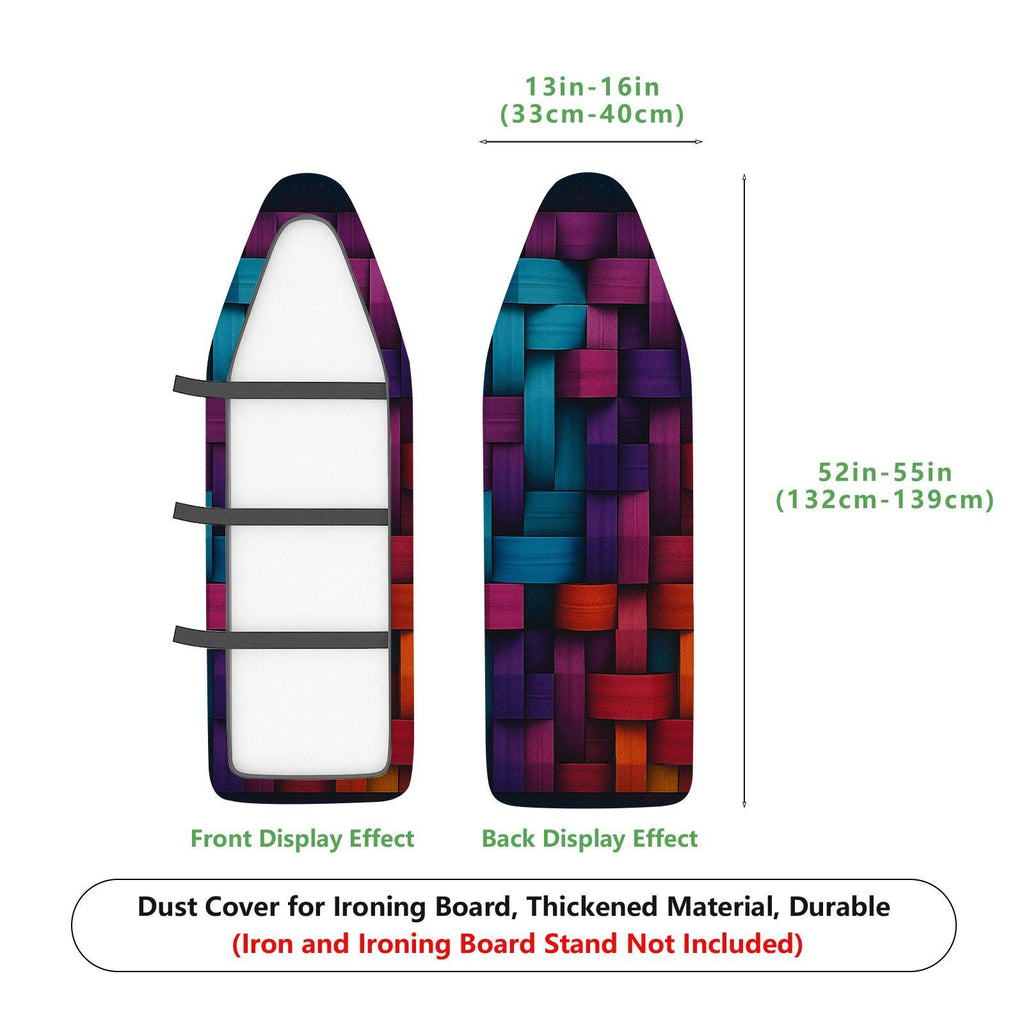 1-Piece Geometric Colorful Abstract  Ironing Board Cover, Universal Size, Without Board