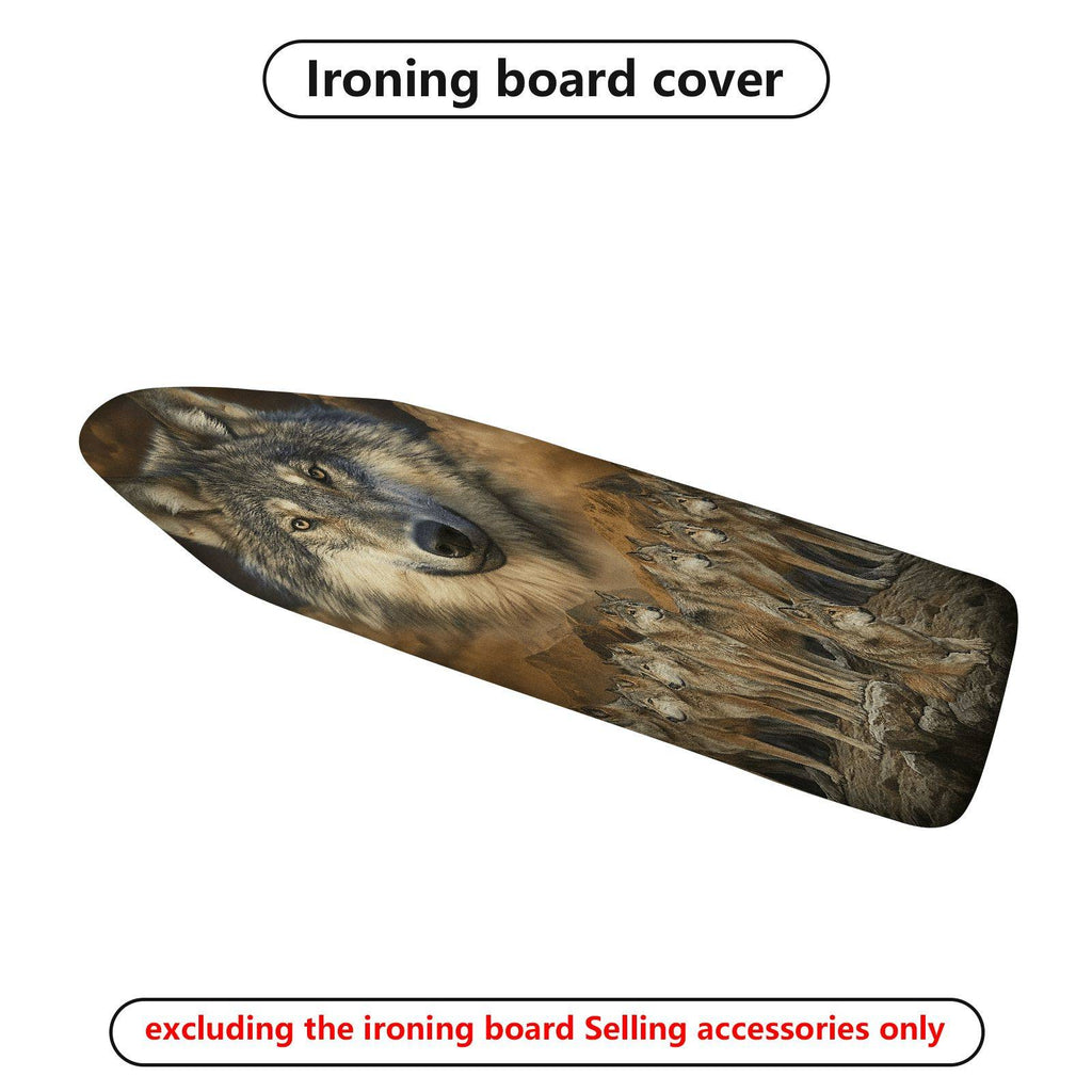 1-Piece Wolf Animal Nature  Ironing Board Cover, Universal Size, Without Board