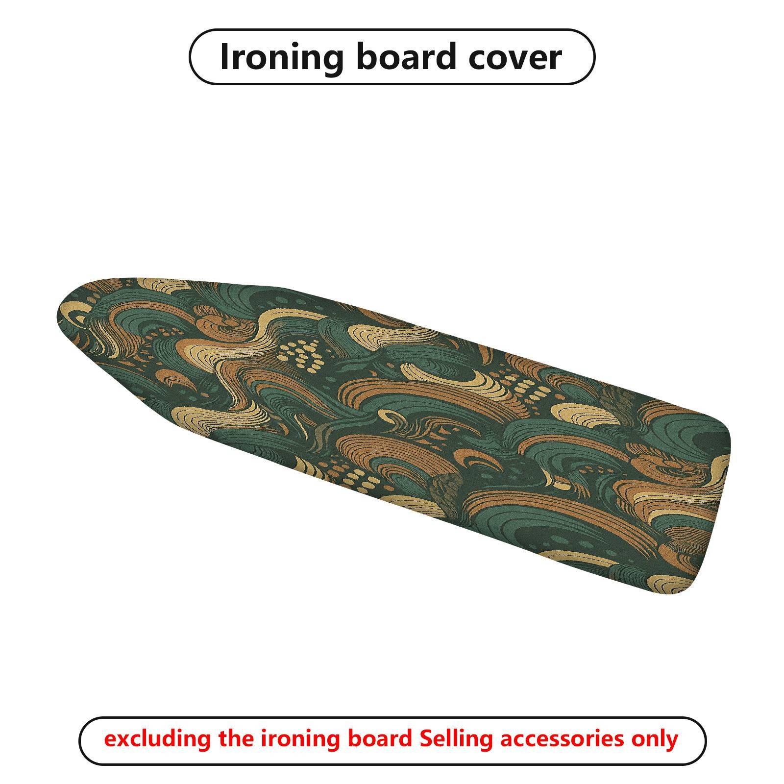 1-Piece Retro Wave Pattern Elegant  Ironing Board Cover, Universal Size, Without Board