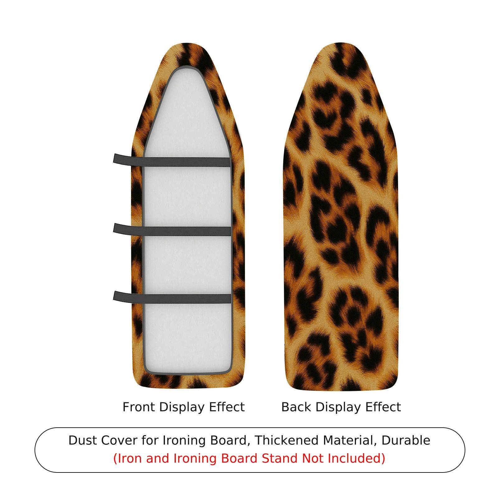 1-Piece Leopard Print Animal Pattern Stylish  Ironing Board Cover, Universal Size, Without Board