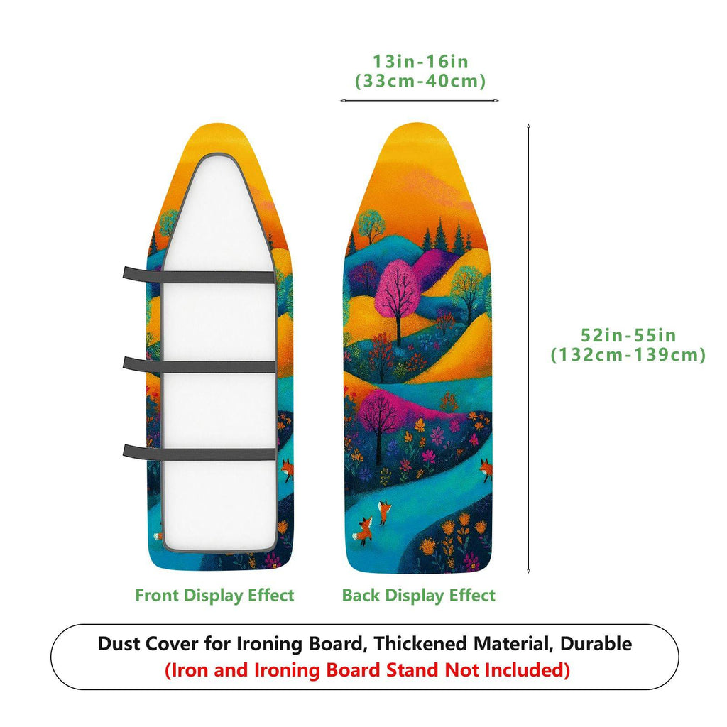 1-Piece Abstract Artistic Colorful  Ironing Board Cover, Universal Size, Without Board