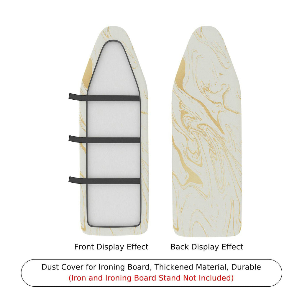 1-Piece Marble Pattern Light Beige Abstract  Ironing Board Cover, Universal Size, Without Board