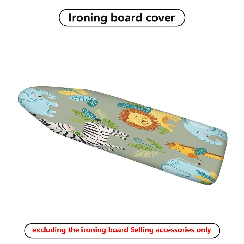 1-Piece Safari Animal Jungle  Ironing Board Cover, Universal Size, Without Board