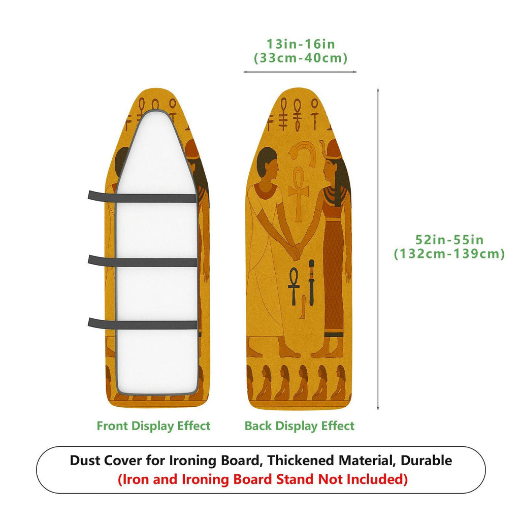 1-Piece Ancient Egyptian Hieroglyphs Art Design  Ironing Board Cover, Universal Size, Without Board