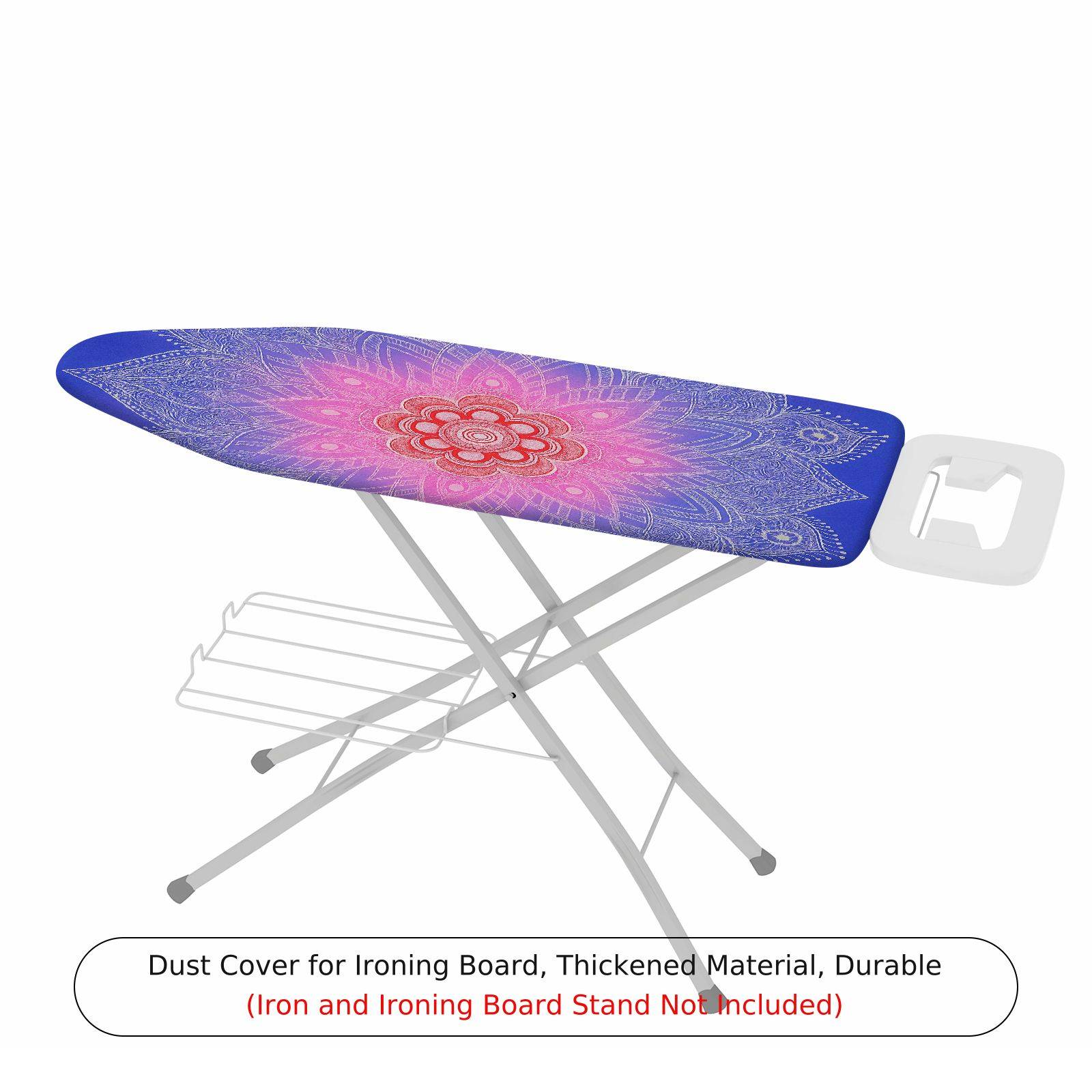 1-Piece Mandala Floral Pink  Ironing Board Cover, Universal Size, Without Board