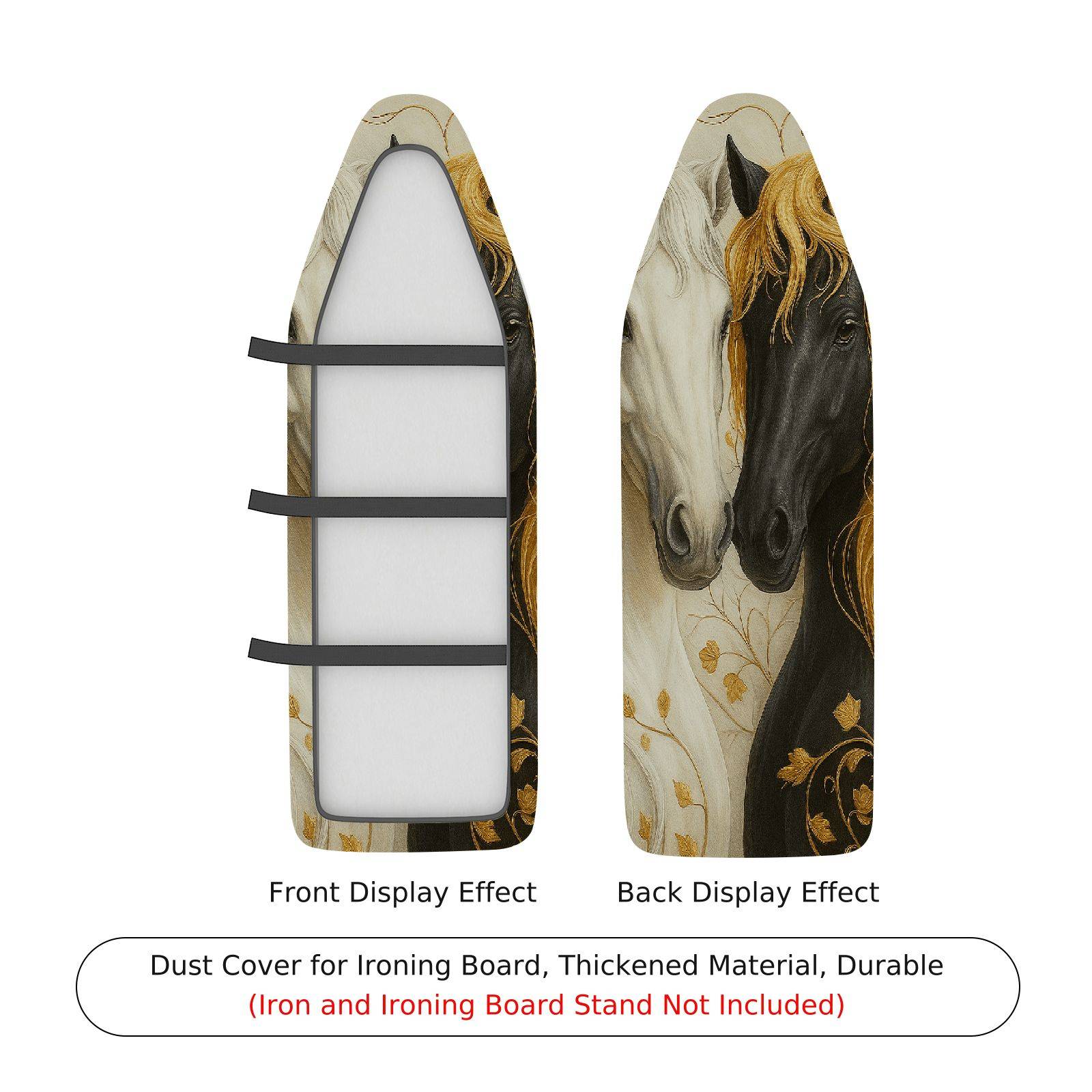 1-Piece Horse Animal Art  Ironing Board Cover, Universal Size, Without Board