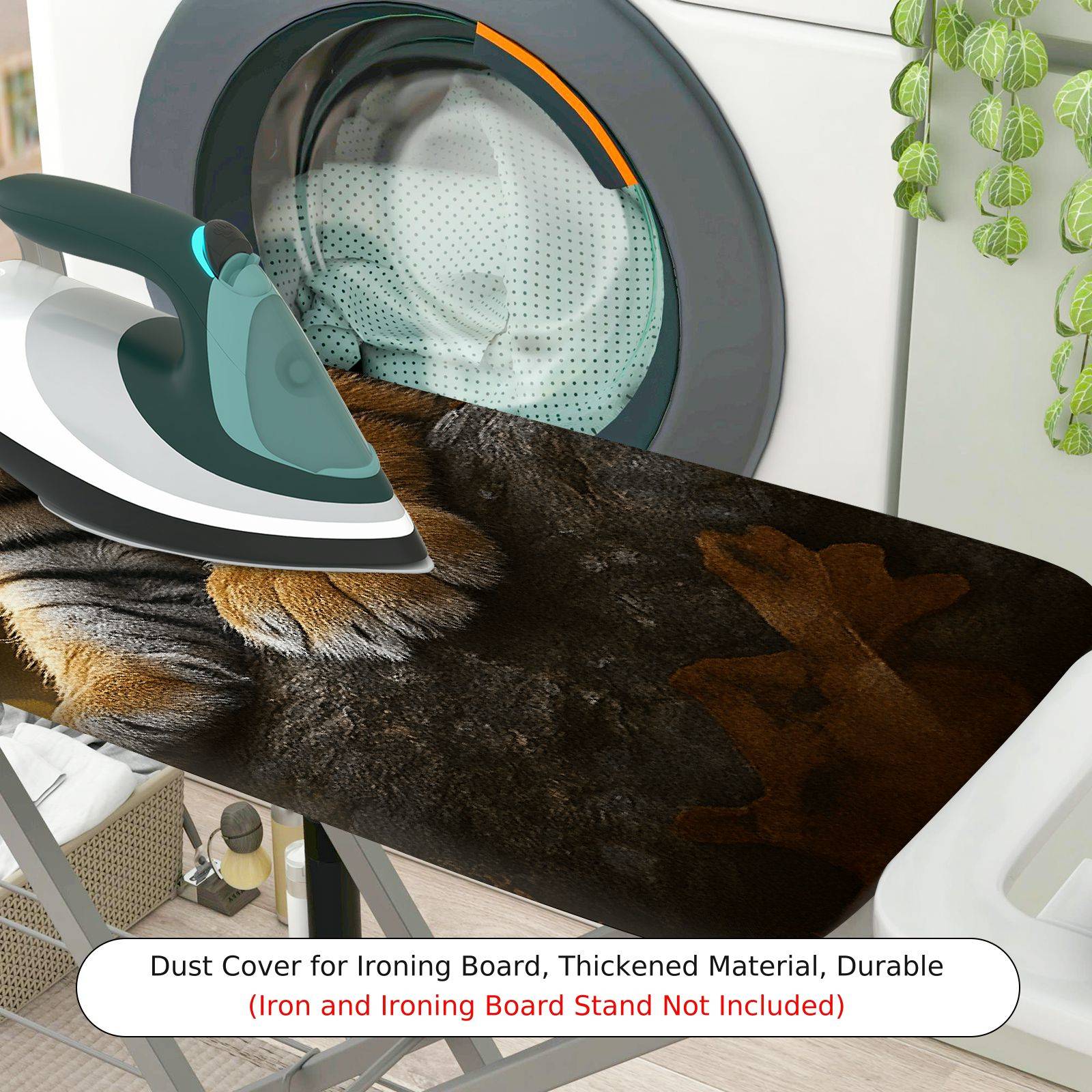 1-Piece Tiger Animal Print  Ironing Board Cover, Universal Size, Without Board