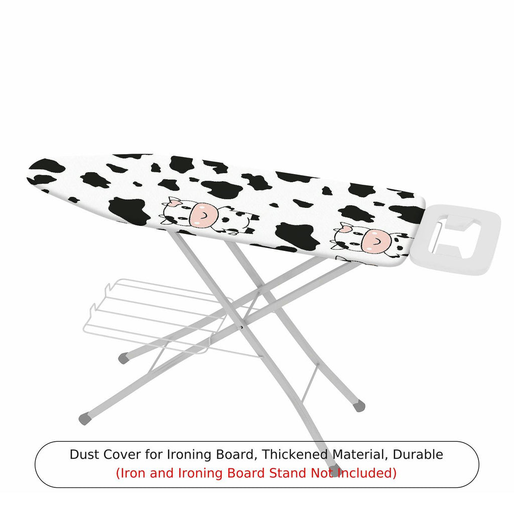 1-Piece Cow Animal Black White  Ironing Board Cover, Universal Size, Without Board