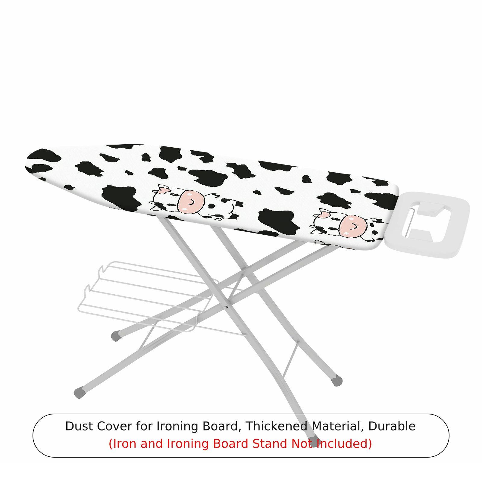1-Piece Cow Animal Black White  Ironing Board Cover, Universal Size, Without Board