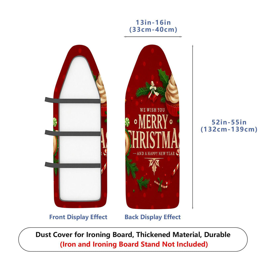 1-Piece Christmas Holiday Festive  Ironing Board Cover, Universal Size, Without Board