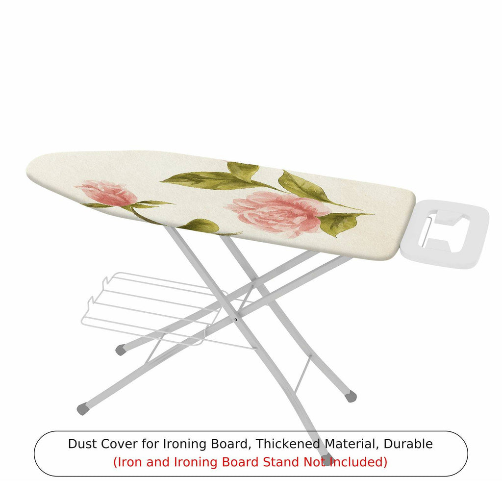 1-Piece Floral Green Pink  Ironing Board Cover, Universal Size, Without Board