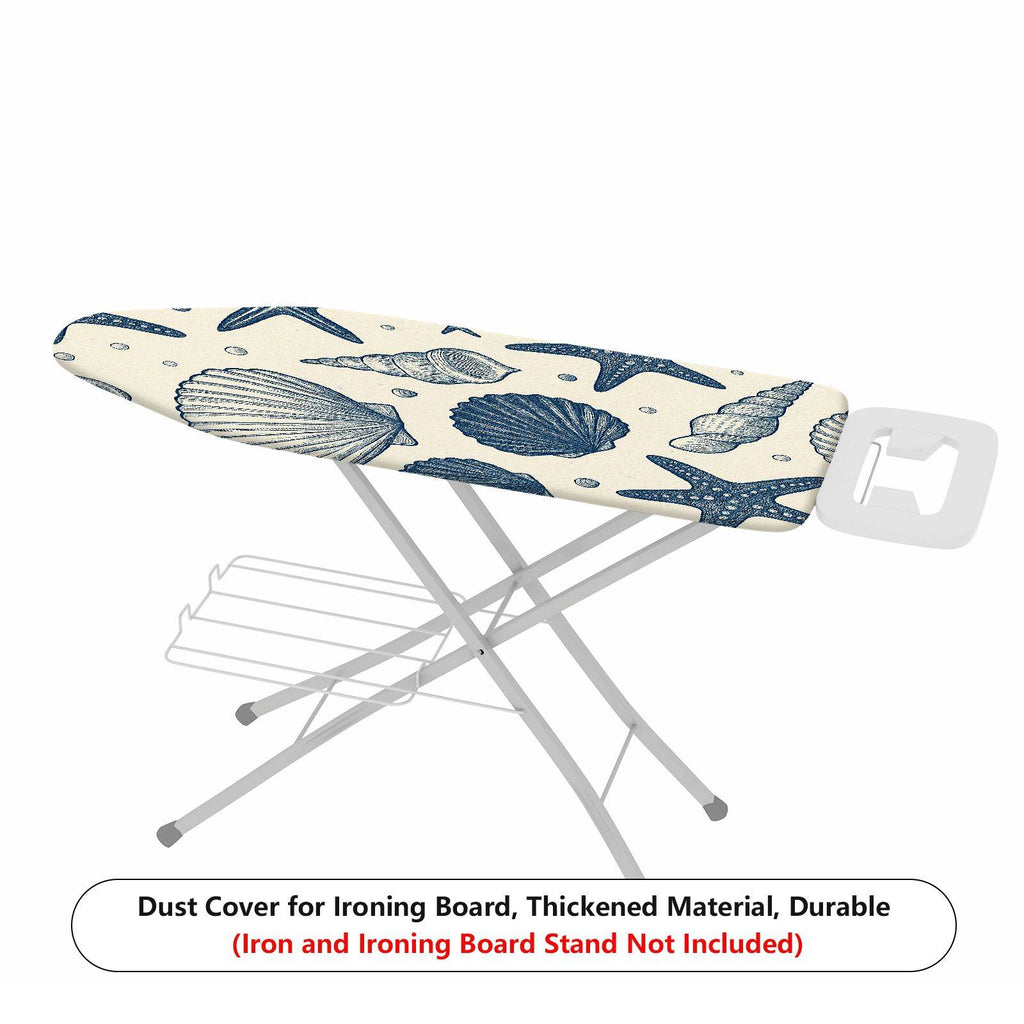 1-Piece Seashell Starfish Ocean  Ironing Board Cover, Universal Size, Without Board