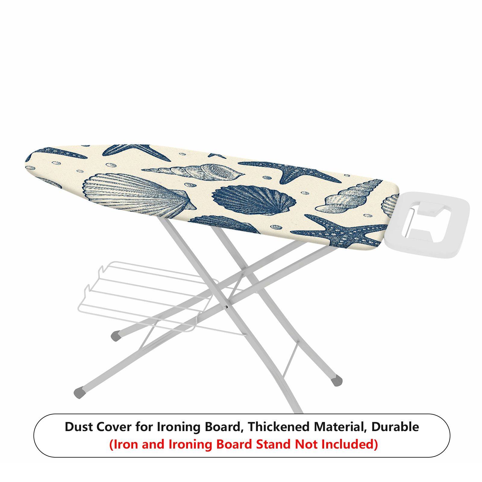 1-Piece Seashell Starfish Ocean  Ironing Board Cover, Universal Size, Without Board