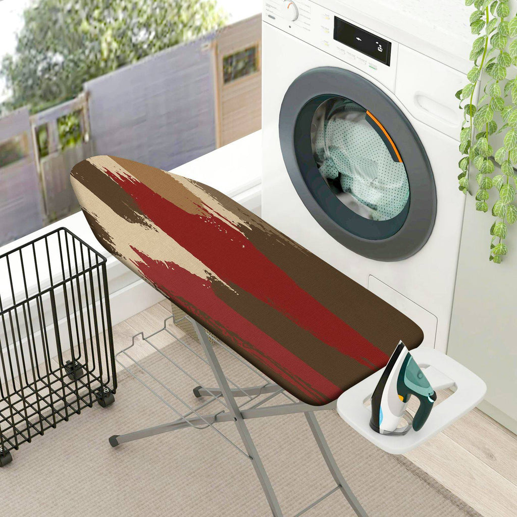 1-Piece Retro Stripes Abstract  Ironing Board Cover, Universal Size, Without Board