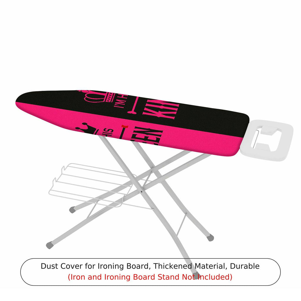 1-Piece Queen Crown Pink  Ironing Board Cover, Universal Size, Without Board