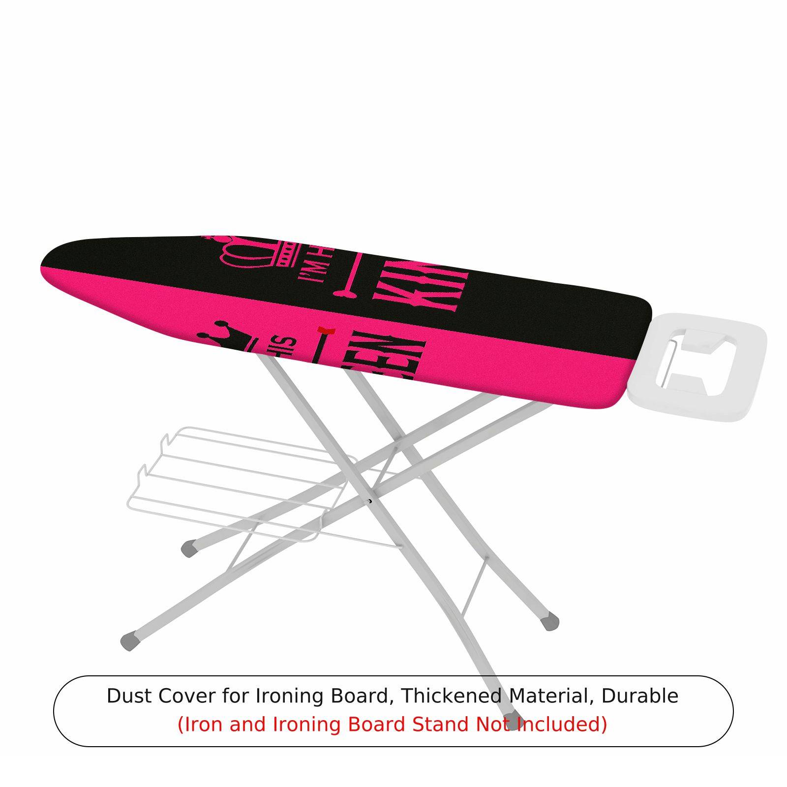 1-Piece Queen Crown Pink  Ironing Board Cover, Universal Size, Without Board