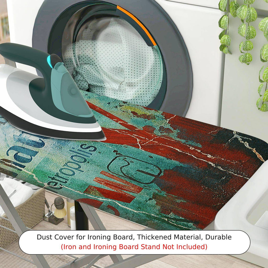 1-Piece Urban Graffiti Typography Abstract  Ironing Board Cover, Universal Size, Without Board