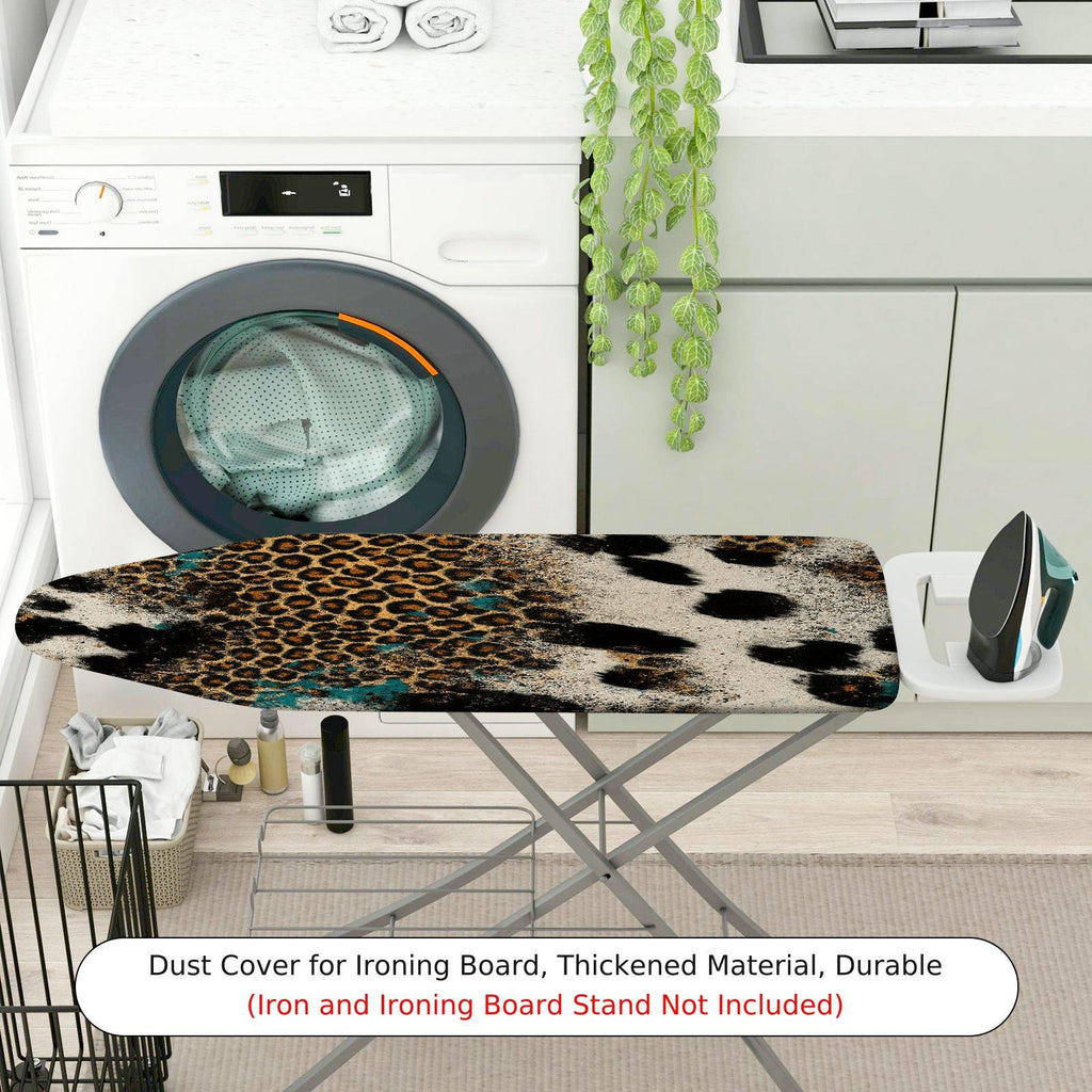 1-Piece Leopard Animal Print Stylish  Ironing Board Cover, Universal Size, Without Board