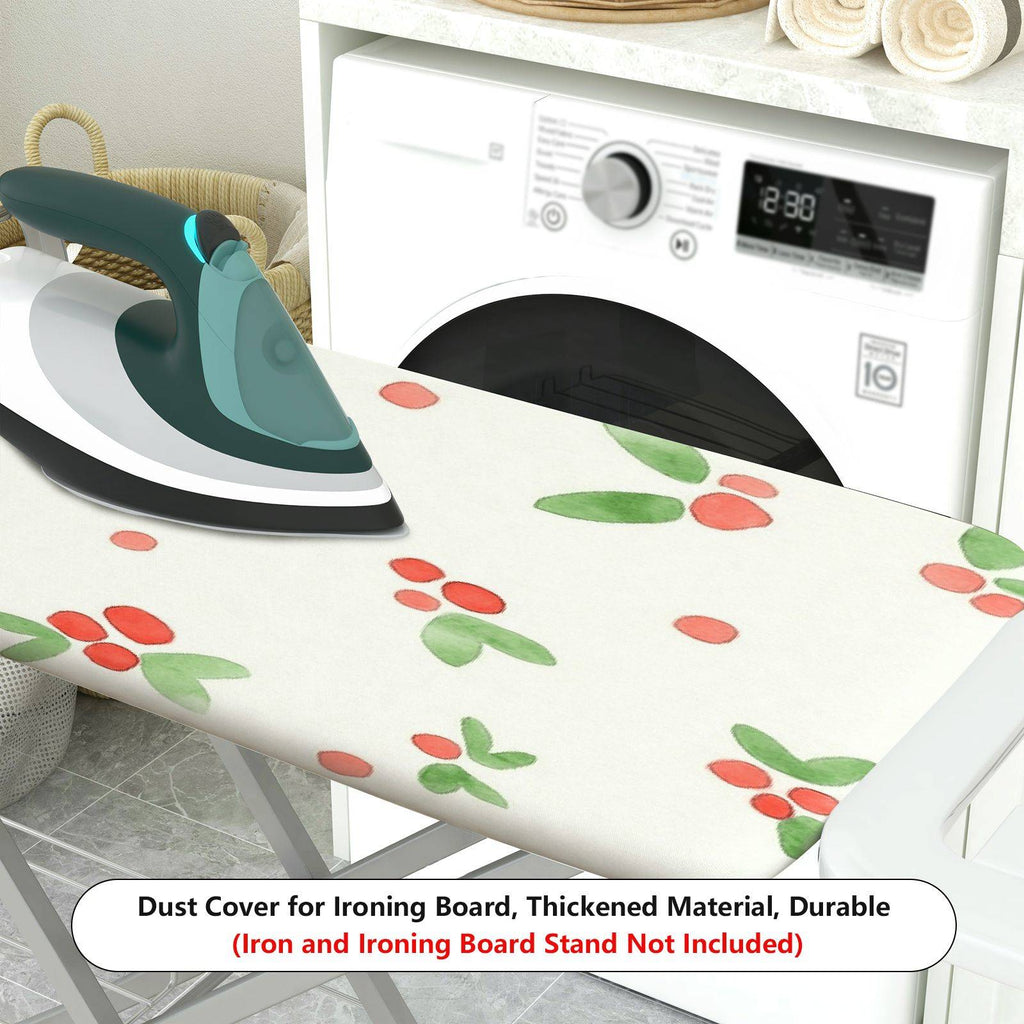 1-Piece Christmas Berry Floral Greenery  Ironing Board Cover, Universal Size, Without Board