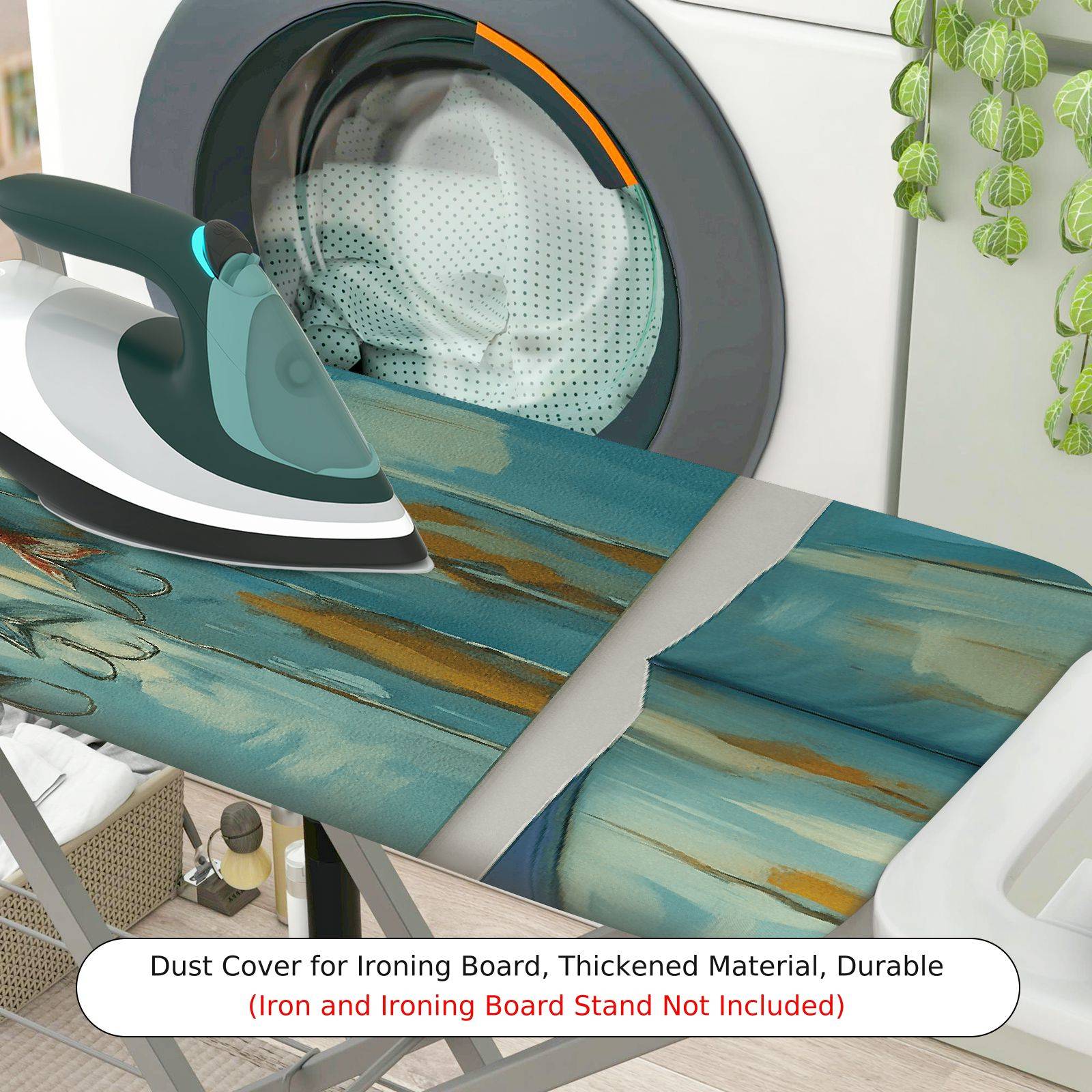 1-Piece Fish Ocean Nautical  Ironing Board Cover, Universal Size, Without Board