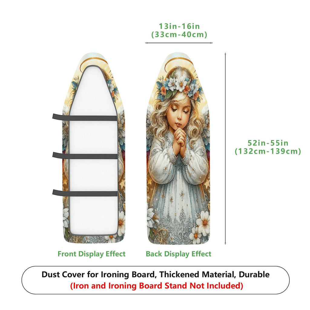 1-Piece Angel Floral Artistic  Ironing Board Cover, Universal Size, Without Board