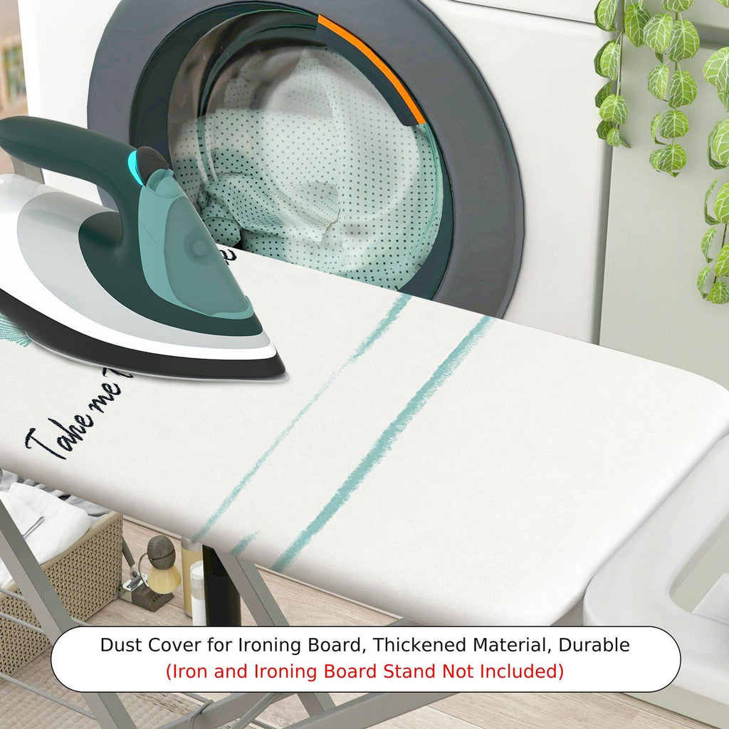 1-Piece Seashell Beach Ocean  Ironing Board Cover, Universal Size, Without Board