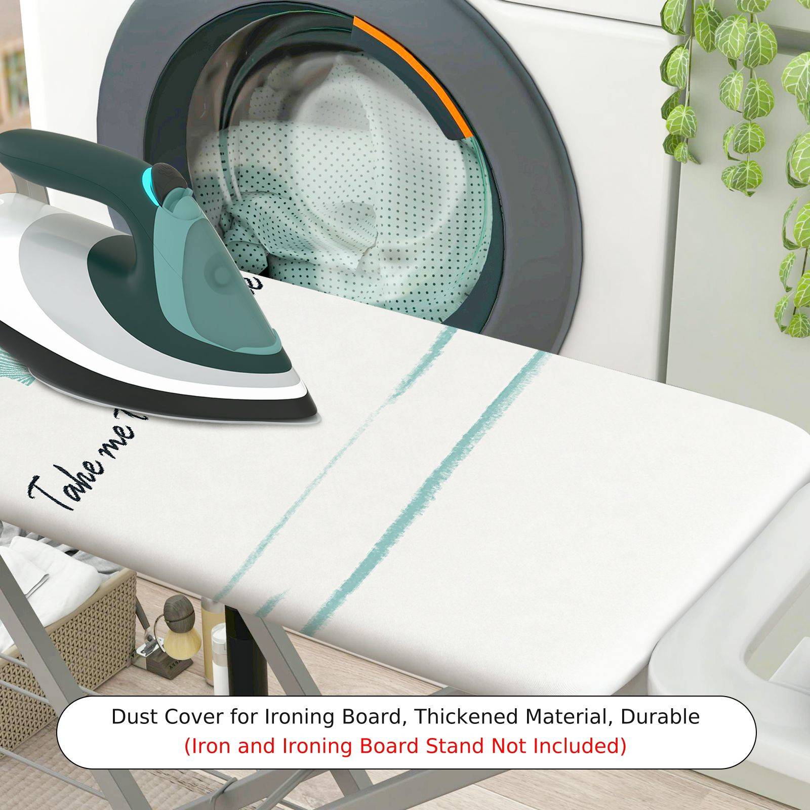 1-Piece Seashell Beach Ocean  Ironing Board Cover, Universal Size, Without Board