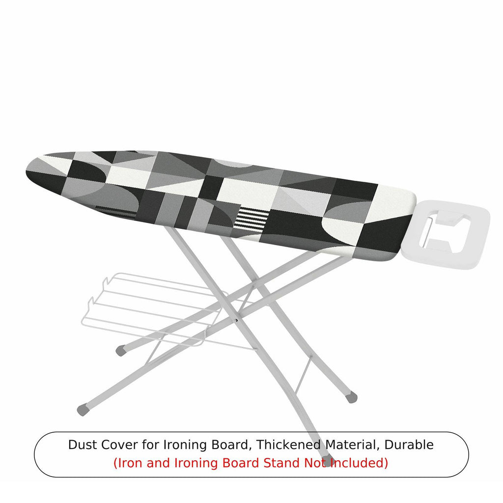 1-Piece Geometric Abstract Monochrome  Ironing Board Cover, Universal Size, Without Board