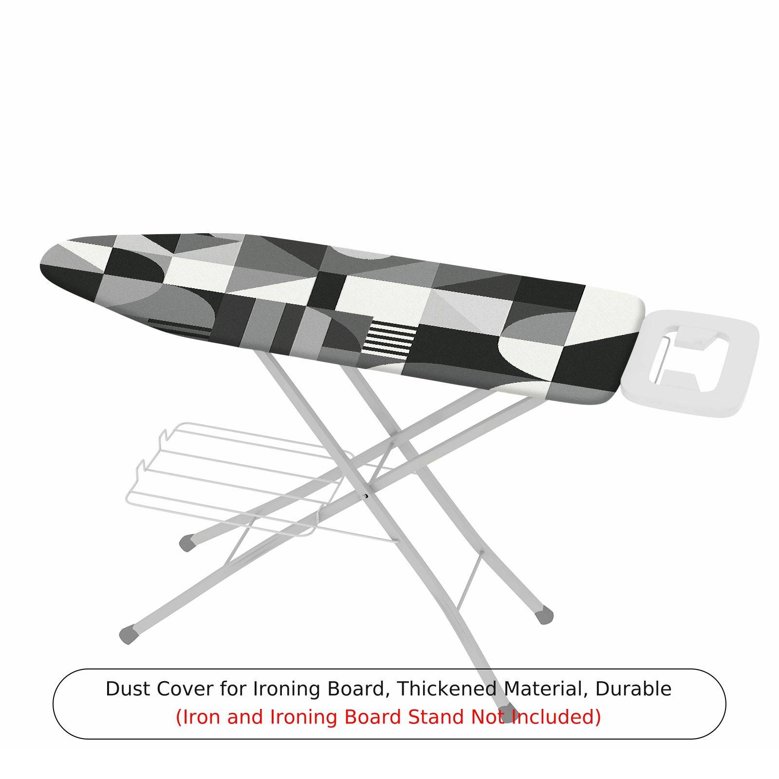 1-Piece Geometric Abstract Monochrome  Ironing Board Cover, Universal Size, Without Board