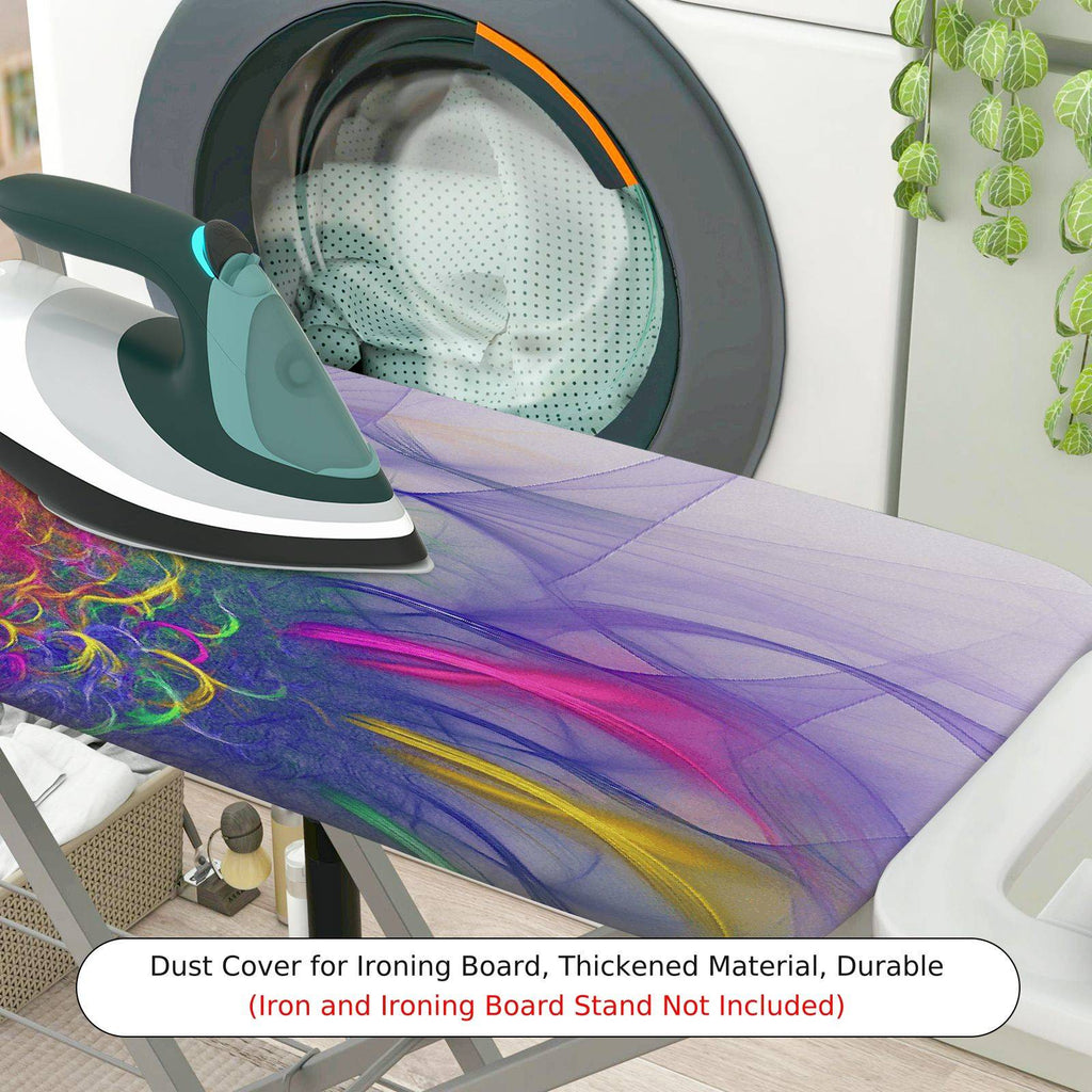 1-Piece Abstract Swirl Colorful Pattern  Ironing Board Cover, Universal Size, Without Board