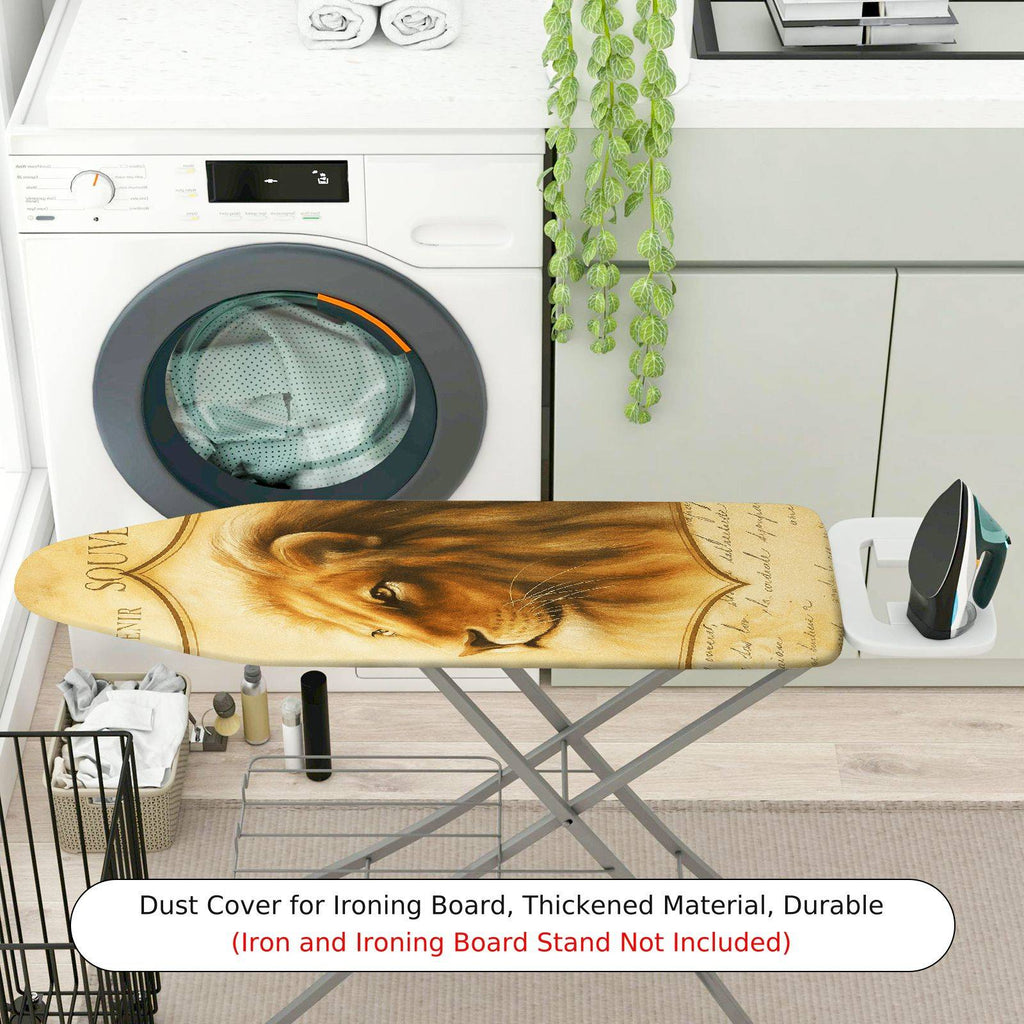 1-Piece Lion Animal Artistic  Ironing Board Cover, Universal Size, Without Board