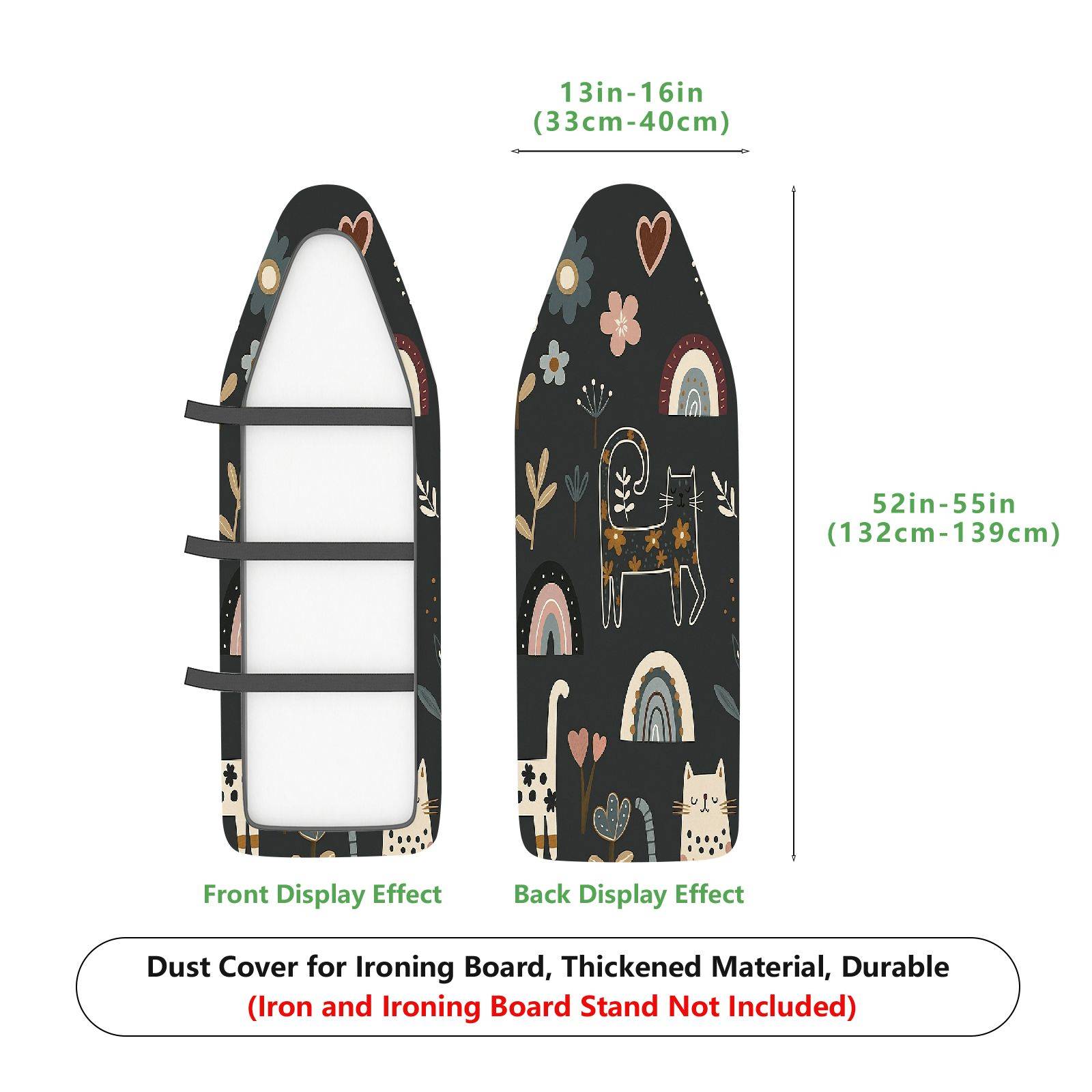 1-Piece Floral Animal Geometric  Ironing Board Cover, Universal Size, Without Board