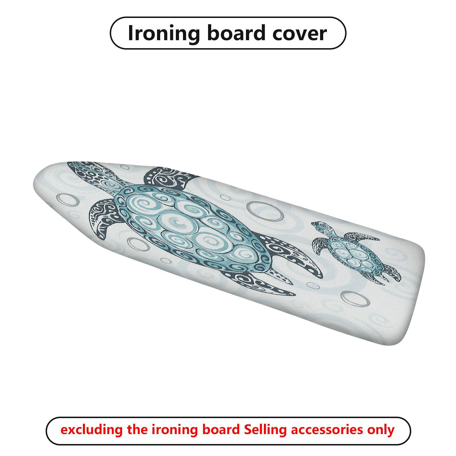 1-Piece Turtle Ocean Blue  Ironing Board Cover, Universal Size, Without Board